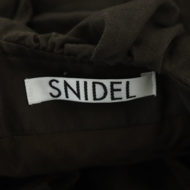 SNIDEL(スナイデル)のスナイデル 22SS フリルカラーノースリーブ ワンピース ロング リネン混 レディースのワンピース(ロングワンピース/マキシワンピース)の商品写真