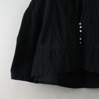 2022SS nest Robe ネストローブ 01221-1150 ノーカラーショートジャケット/ブラック【2400013063968】