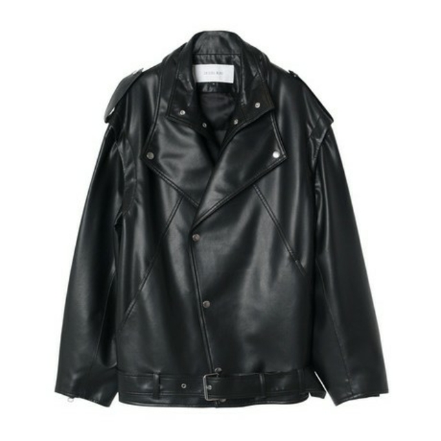 LE CIEL BLEU(ルシェルブルー)のLE CIEL BLEUFaux Leather Biker Jacket レディースのジャケット/アウター(ライダースジャケット)の商品写真
