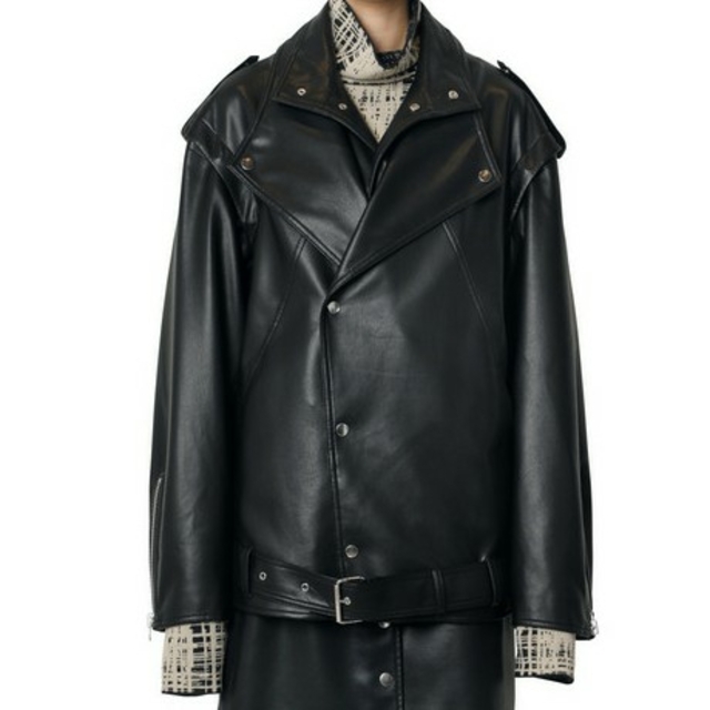 LE CIEL BLEUFaux Leather Biker Jacket LE CIEL BLEUFaux Leather Biker Jacket