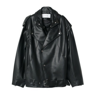 ルシェルブルー(LE CIEL BLEU)のLE CIEL BLEUFaux Leather Biker Jacket(ライダースジャケット)