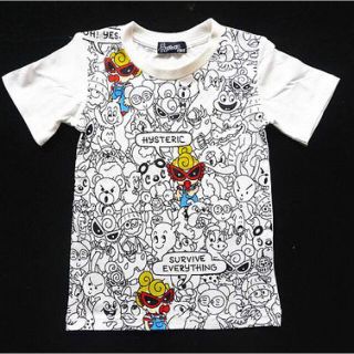 ヒステリックミニ(HYSTERIC MINI)のGOODFRIENDSwithFRIENDS総柄★Tシャツ★ホワイト新品★120(その他)