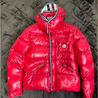 モンクレール(MONCLER)のモンクレール MONCLER ダウンジャケット ブランソン レッド サイズ3(ダウンジャケット)