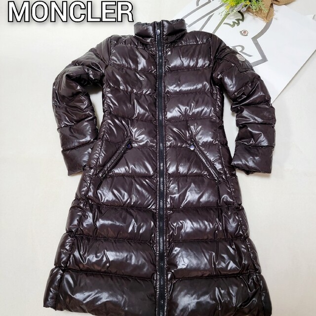 美品】 正規品MONCLER レディースロングダウン 0サイズ | www.feber.com