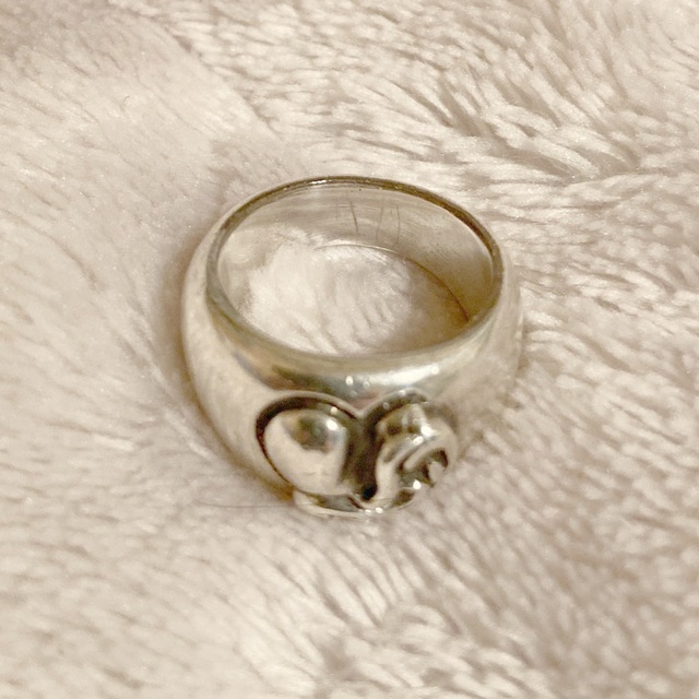 Chrome Hearts(クロムハーツ)のクロムハーツ　ハートインバンドリング メンズのアクセサリー(リング(指輪))の商品写真