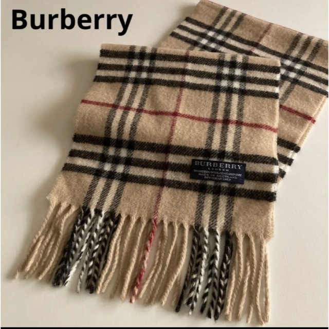 BURBERRY(バーバリー)の専用！バーバリー　カシミヤ混　チェック　マフラー　Burberry  キッズ/ベビー/マタニティのこども用ファッション小物(マフラー/ストール)の商品写真