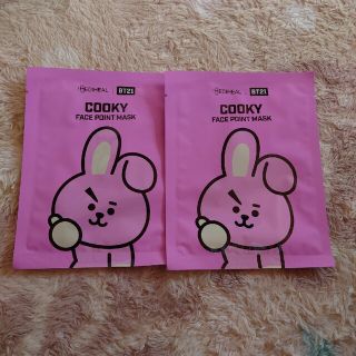 BT21 COOKY フェイスマスク2枚(アイドルグッズ)