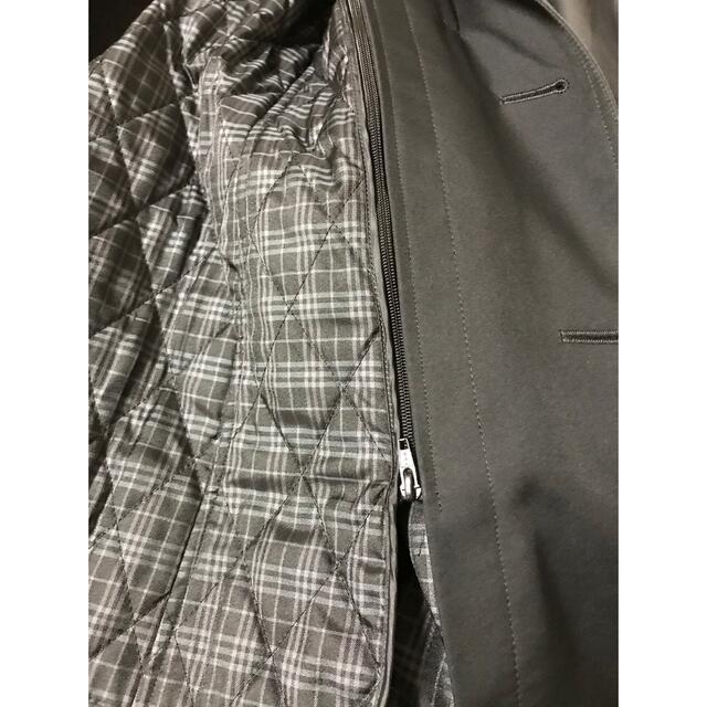 BURBERRY BLACK LABEL(バーバリーブラックレーベル)のバーバリーブラックレーベル　ステンカラーコート トレンチコート　M ブラック メンズのジャケット/アウター(トレンチコート)の商品写真