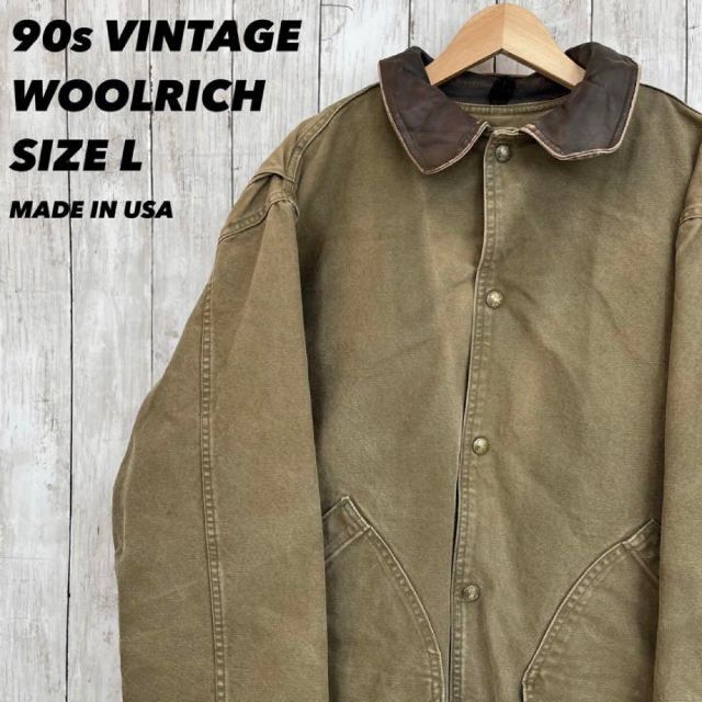 90sヴィンテージUSA製WOOLRICHウールリッチハンティングジャケット L