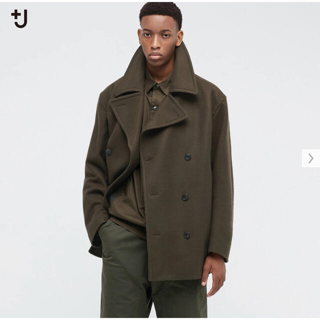 UNIQLO +J ユニクロ プラスJ ピーコート オリーブ L- UNIQLO +J ユニクロ プラスJ ピーコート オリーブ L-