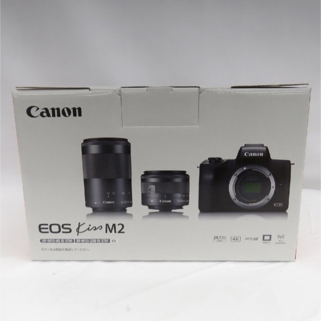 激安直営店 Canon - Canon キャノンEOS Kiss M2 ダブルズームキット