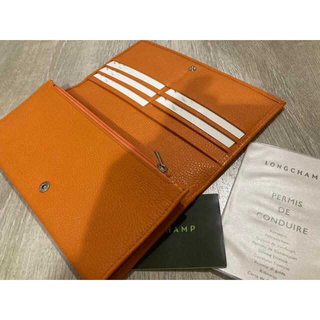LONGCHAMP - ◇未使用品◇ロンシャン◇オレンジ 長財布の通販 by