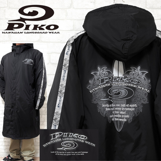 ピコ(PIKO)のPIKO ピコ ナイロンジャケット 中綿 ベンチコート ビッグロゴ サイドライン(ナイロンジャケット)
