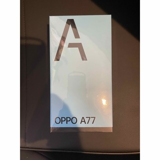 oppo A77 simフリー　ブラック　新品未使用(スマートフォン本体)