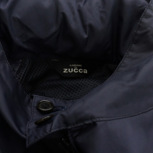 ZUCCa(ズッカ)のズッカ zucca ナイロンジャケット フード ジップアップ M ネイビー 紺 メンズのトップス(パーカー)の商品写真