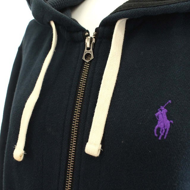 Ralph Lauren(ラルフローレン)のラルフローレン パーカー スウェット ジップアップ M ネイビー レディースのトップス(パーカー)の商品写真