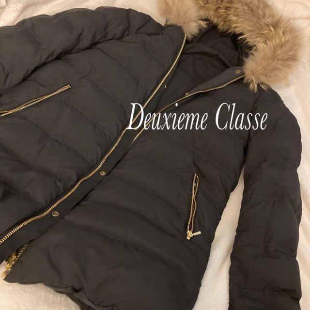 DEUXIEME CLASSE(ドゥーズィエムクラス)の【最終値下げ】DeuxiemeClasse ダウンコート リバーシブル  ファー レディースのジャケット/アウター(ダウンコート)の商品写真