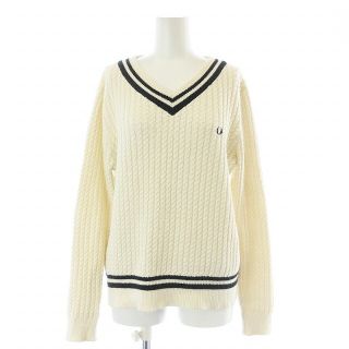 FRED PERRY Ｖネックニット ネイビー XL