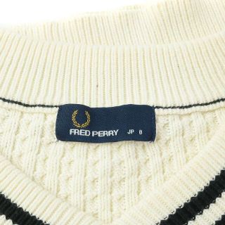 FRED PERRY - フレッドペリー ケーブルニット セーター Vネック 長袖