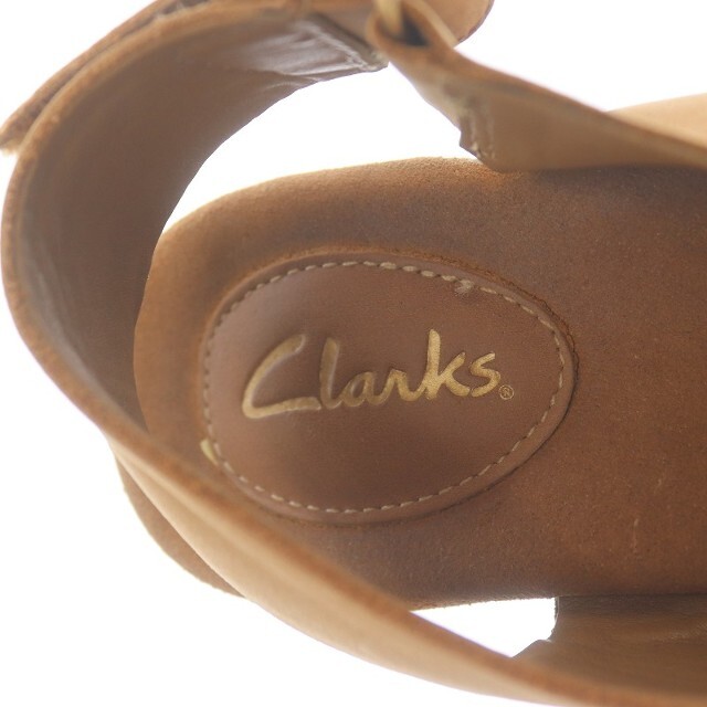 Clarks(クラークス)のクラークス ウェッジソールサンダル レザー コルク 22.5 ベージュ レディースの靴/シューズ(サンダル)の商品写真