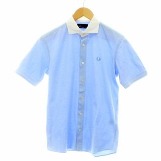 フレッドペリー(FRED PERRY)のフレッドペリー FRED PERRY シャツ 半袖 S 水色 FZ4354(シャツ)