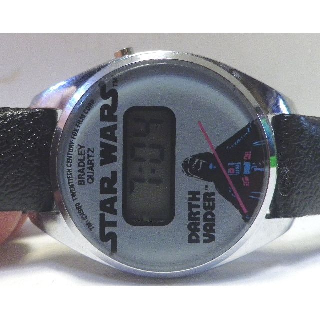 80’BRADLEYデジタル　STAR WARS ダースベイダーWatch未使用