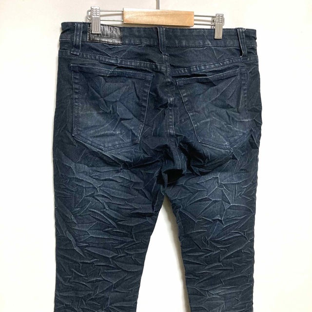 Tripp NYC(トリップニューヨークシティ)の【美品】TRIPP NYC シワ加工 ダメージデニムパンツ スキニー ストレッチ メンズのパンツ(デニム/ジーンズ)の商品写真