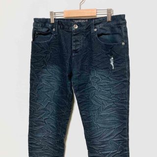 トリップニューヨークシティ(Tripp NYC)の【美品】TRIPP NYC シワ加工 ダメージデニムパンツ スキニー ストレッチ(デニム/ジーンズ)