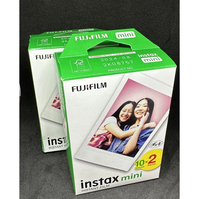 富士フイルム(フジフイルム)の富士フイルム チェキ instax mini Evo未使用未開封フイルム40枚付 スマホ/家電/カメラのカメラ(フィルムカメラ)の商品写真