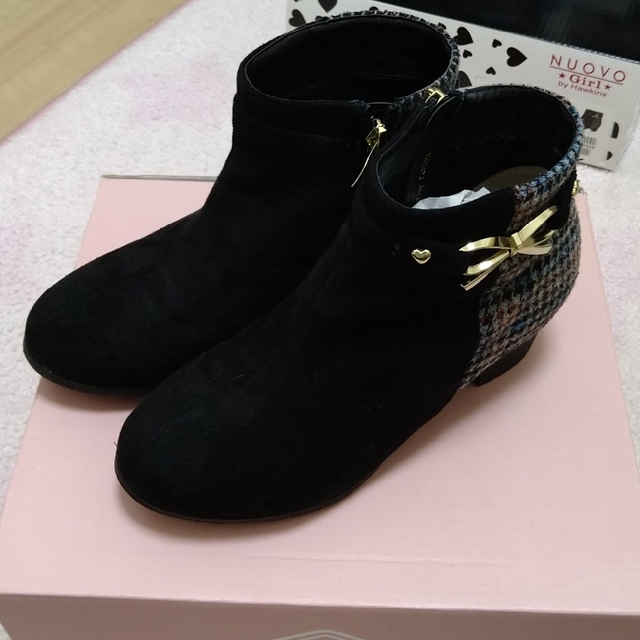NUOVO Girl ♡ショートブーツ♡黒♡20cm | フリマアプリ ラクマ