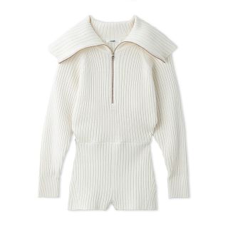 スナイデル(SNIDEL)のsnidel スナイデル Sustainableニットロンパース 22aw(ニット/セーター)