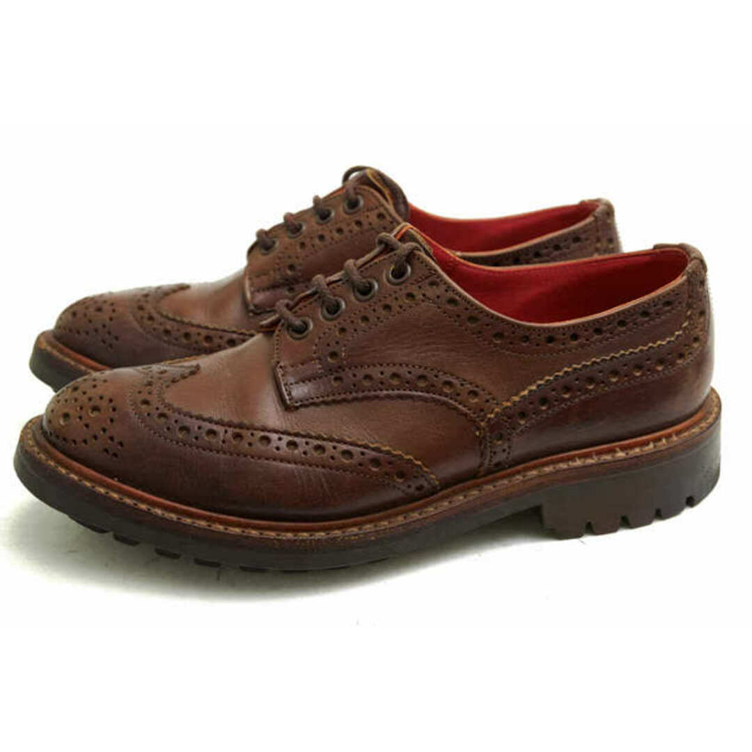 トリッカーズ／Tricker's シューズ ビジネスシューズ 靴 ビジネス メンズ 男性 男性用レザー 革 本革 ダークブラウン 茶 ブラウン  M7292 Keswick ケスウィック コマンドソール ウイングチップ グッドイヤーウェルト製法