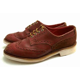 トリッカーズ(Trickers)のトリッカーズ／Tricker's シューズ ビジネスシューズ 靴 ビジネス メンズ 男性 男性用レザー 革 本革 レッド ブラウン 赤 茶  M7292 Keswick ケスウィック メダリオン ウイングチップ Vibramソール グッドイヤーウェルト製法(ドレス/ビジネス)