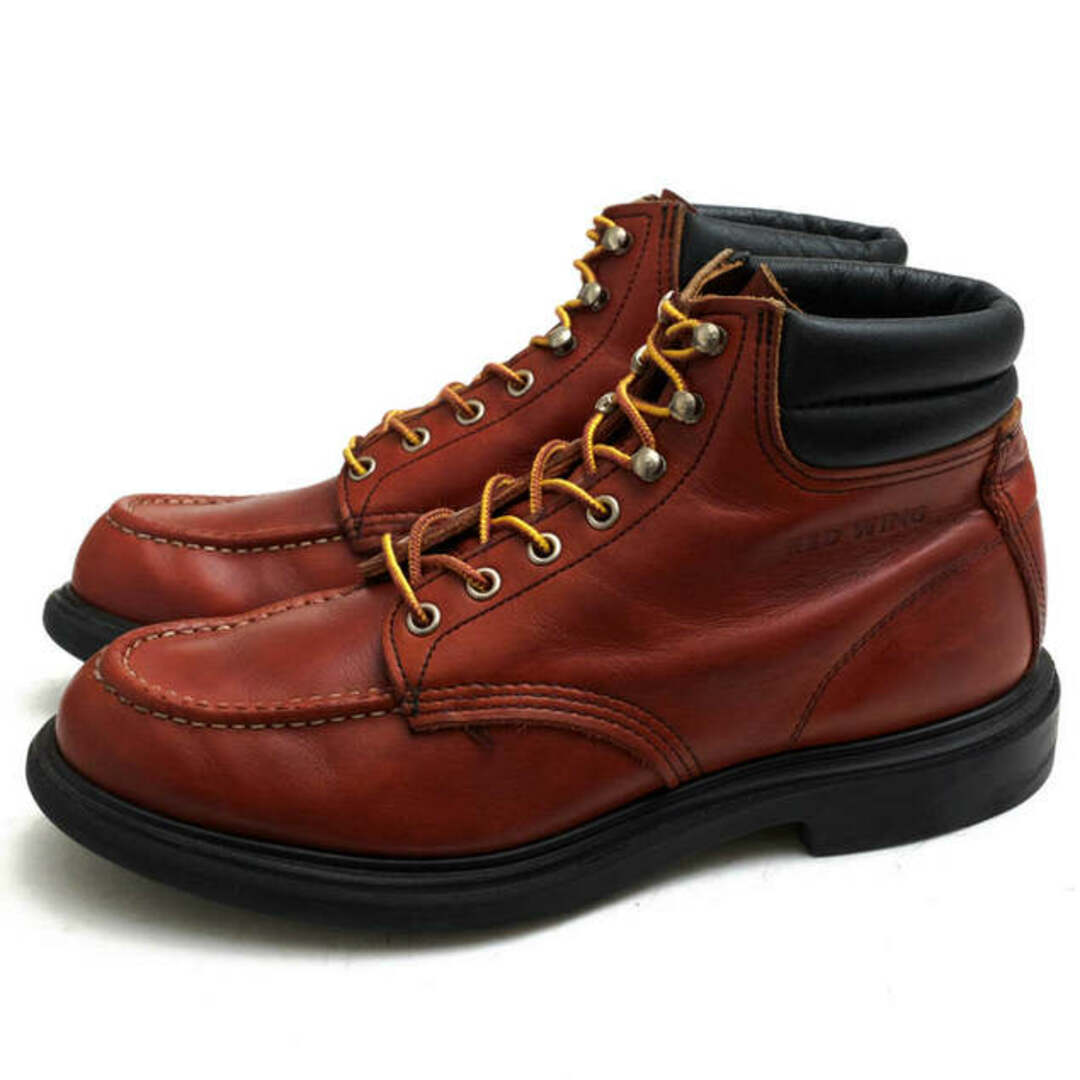 レッドウィング／RED WING ワークブーツ シューズ 靴 メンズ 男性 男性用レザー 革 本革 レッド ブラウン 赤 茶  8804 SUPERSOLE 6inch Moc Toe スーパーソール モックトゥ グッドイヤーウェルト製法