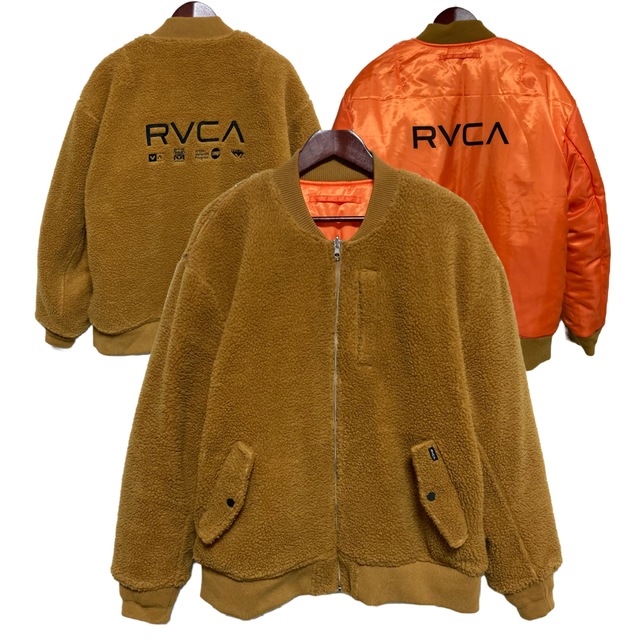 美品】RVCA ルーカ ボアジャケット リバーシブル MA-1 L - www.cabager.com