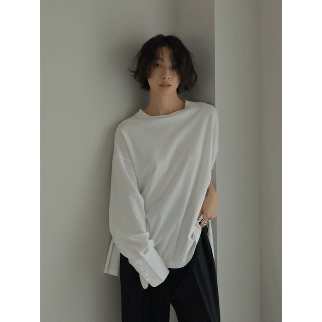 ETRE TOKYO 完売 wovenカフスロンTee WHITE - clmusichall.com