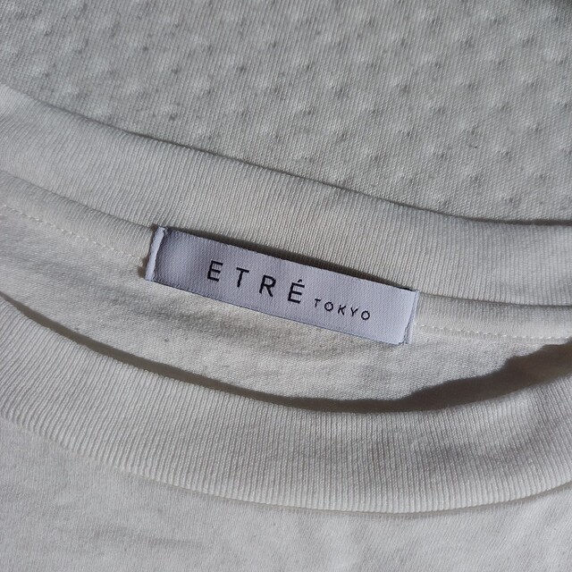 ETRE TOKYO 完売 wovenカフスロンTee WHITE - clmusichall.com