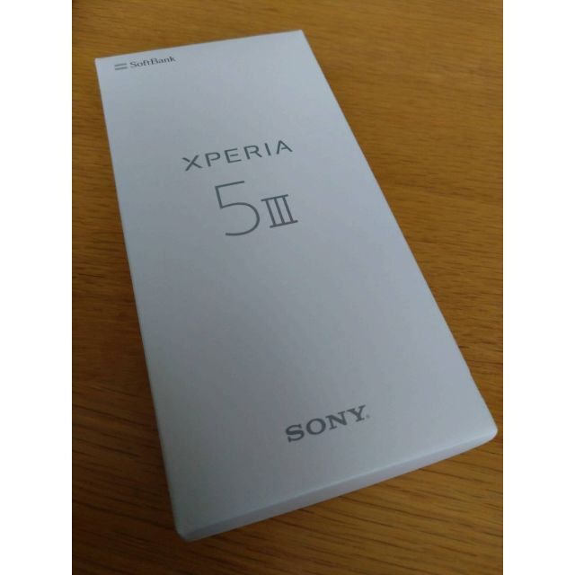 Xperia 5 IIIフロストシルバー128GB Softbank【ほぼ新品】スマートフォン/携帯電話