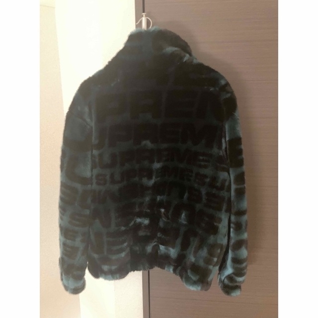 supreme faux fur bomber dark teal Lサイズ