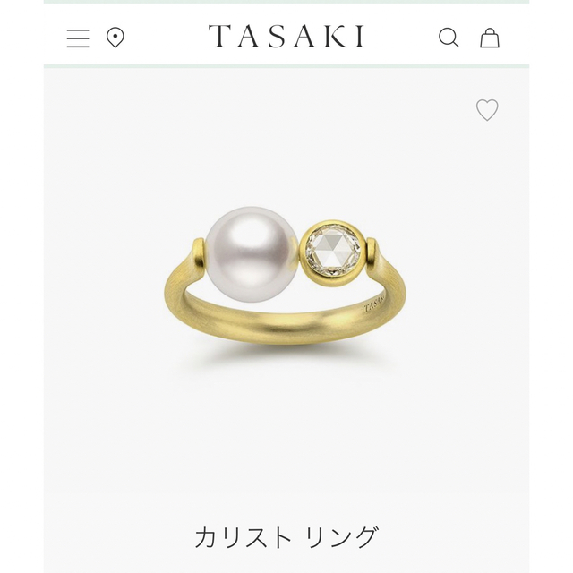 TASAKI(タサキ)のtasaki マリーエレーヌドゥタイヤックMHT カリストリング パール ダイヤ レディースのアクセサリー(リング(指輪))の商品写真