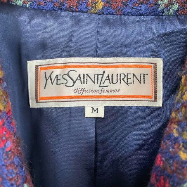 SALE本物保証Yves Saint Laurent - YVES SAINT LAURENT ロングコート ...