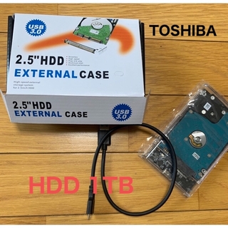 トウシバ(東芝)のTOSHIBA 大容量データ保存用HDD1TB（1000GB）価格　7,000円(PC周辺機器)