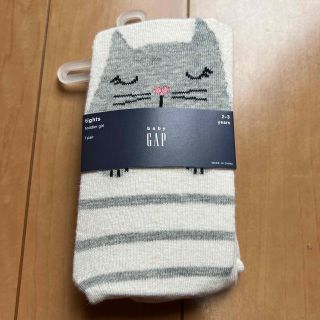 ベビーギャップ(babyGAP)のbabygap 2-3y タイツ　猫　クマ　ボーダー(パンツ/スパッツ)