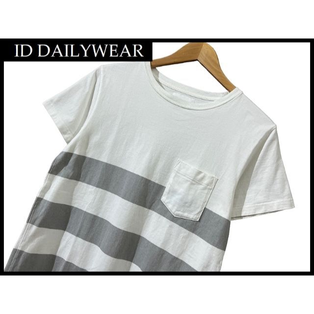 ID DAILYWEAR(アイディーデイリーウェア)のG② アイディー デイリーウエア ボーダー 囚人 半袖 Tシャツ カットソー S メンズのトップス(Tシャツ/カットソー(半袖/袖なし))の商品写真