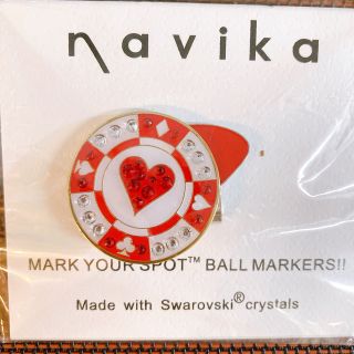 スワロフスキー(SWAROVSKI)のボールマーカー navika クリップ付 クリスタル スワロフスキー(その他)