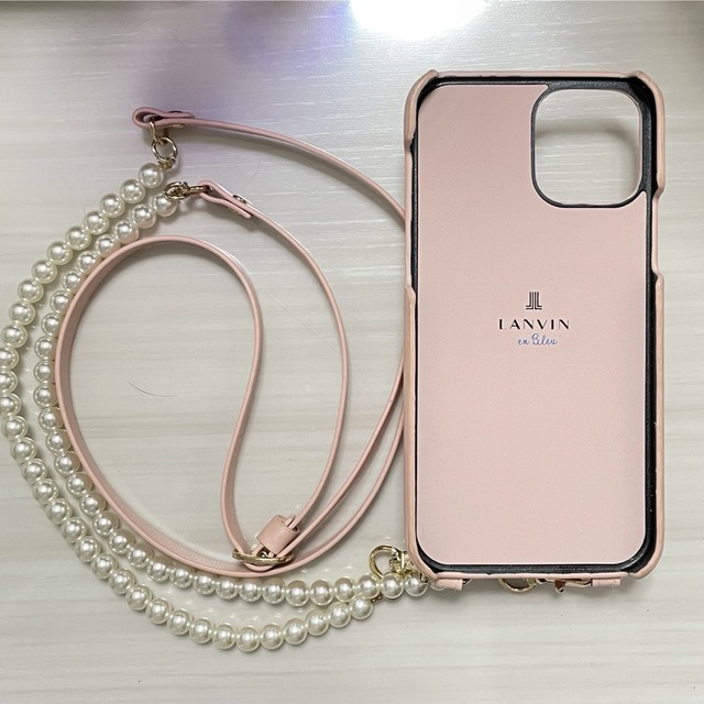 LANVIN en Bleu(ランバンオンブルー)のランバン　iPhone12 スマホケース　スウィートピンク スマホ/家電/カメラのスマホアクセサリー(iPhoneケース)の商品写真