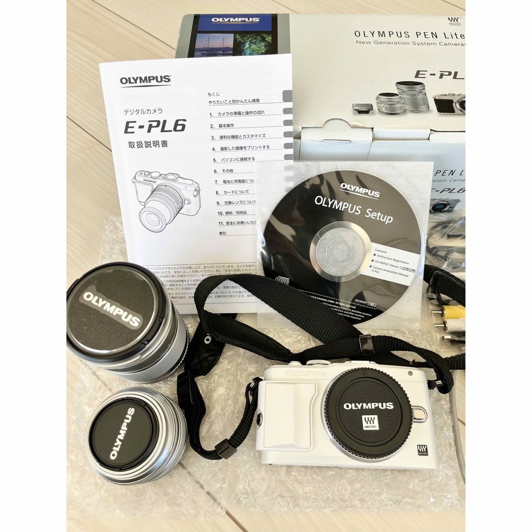 人気No.1】 OLYMPUS - ダブルズームキット E-PL6 Lite PEN ミラーレス