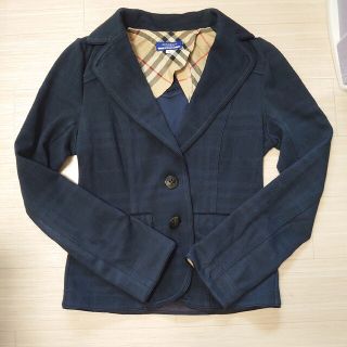 バーバリーブルーレーベル(BURBERRY BLUE LABEL)のバーバリー★バーバリーブルーレーベル★ジャケット★ネイビー★チェック柄を(テーラードジャケット)