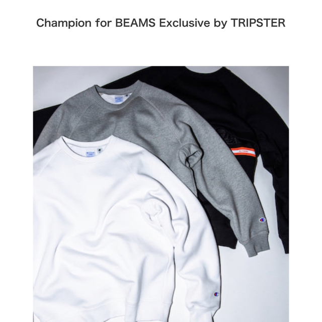 BEAMS(ビームス)のBEAMS 限定 champion tripster スウェット 野村訓一 原宿 メンズのトップス(スウェット)の商品写真