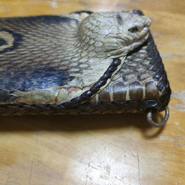 蛇 長財布 パイソン メンズのファッション小物(長財布)の商品写真